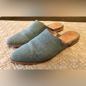 FRYE and CO Fenn Washed Denim Mule